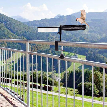 Carbon Steel Bird Feeder Weatherproof Outdoor Garden Yard Bird Feeding Accessory