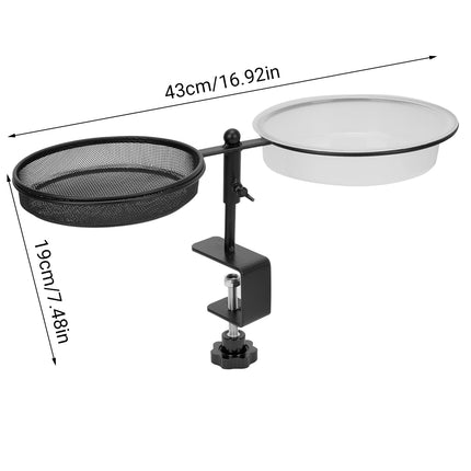 Carbon Steel Bird Feeder Weatherproof Outdoor Garden Yard Bird Feeding Accessory