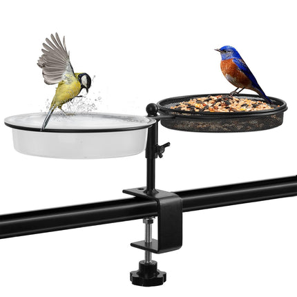 Carbon Steel Bird Feeder Weatherproof Outdoor Garden Yard Bird Feeding Accessory