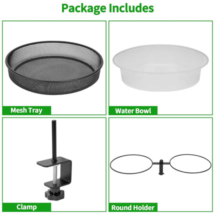 Carbon Steel Bird Feeder Weatherproof Outdoor Garden Yard Bird Feeding Accessory