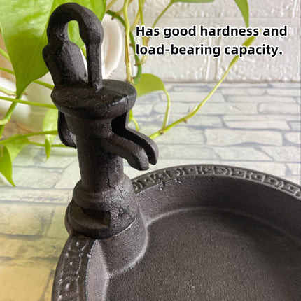 Iron Tray Bird Feeder Outdoor for Garden Yard Wild Birds Weatherproof Anti Rust