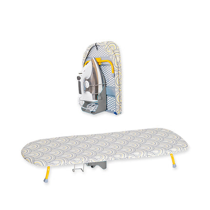 Folding Portable Ironing Board with Adjustable Rack for Home Use
