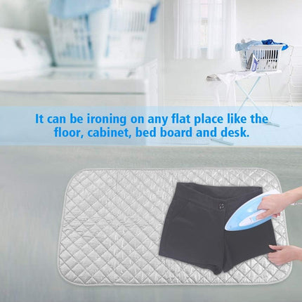 Household Portable Foldable Heat Resistant Ironing Board Mat Non Slip Easy Store