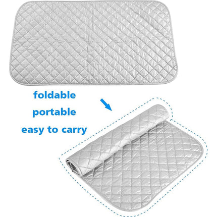 Household Portable Foldable Heat Resistant Ironing Board Mat Non Slip Easy Store
