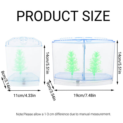 Fish Tank External Hatching Box Breeding Box For Betta Fish Isolation Nursery