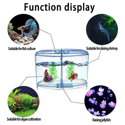 Fish Tank External Hatching Box Breeding Box For Betta Fish Isolation Nursery