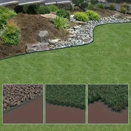 L Shaped Garden Edging Border Landscape Grass Lawn Stone Edge Fence Strip