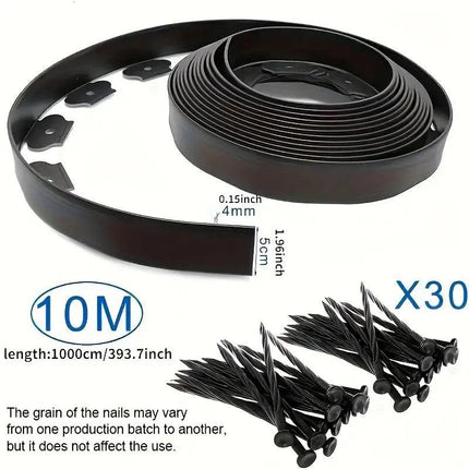 L Shaped Garden Edging Border Landscape Grass Lawn Stone Edge Fence Strip