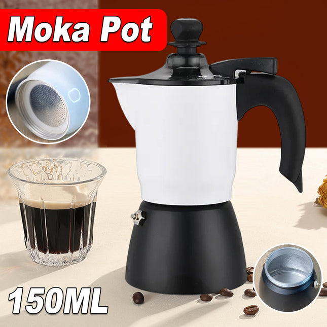 150ml Home Coffee Maker Moka Pot for Espresso Brewing Home Kitchen Daily Use