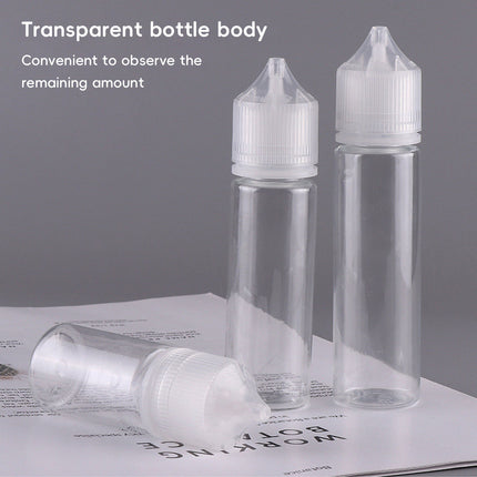 Clear Dropper Bottle Set 50ml 100ml Refill Squeeze Bottles 30 Pack