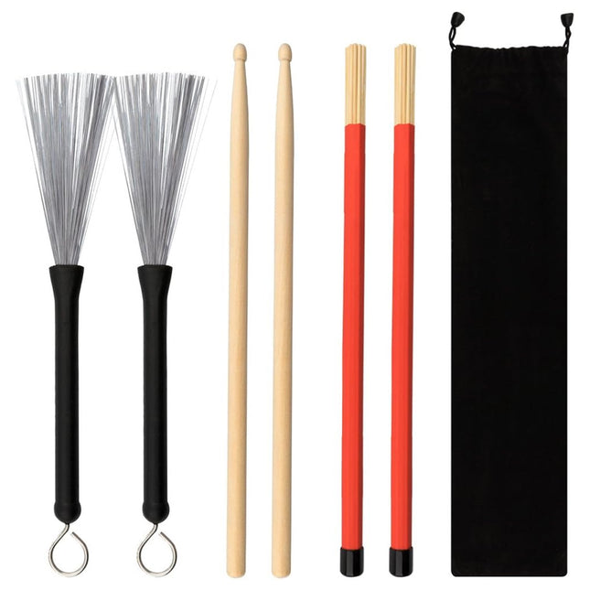 Drum Sticks 4 Piece Set for Acoustic Electric Drums Professional Music Practice