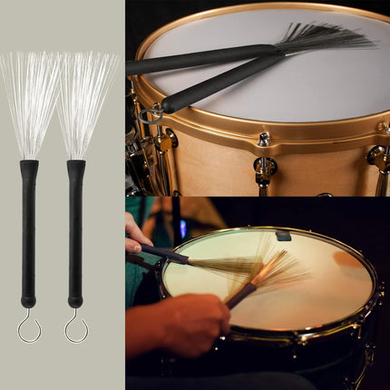 Drum Sticks 4 Piece Set for Acoustic Electric Drums Professional Music Practice