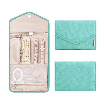 Periea Travel Jewellery Roll -Jewellery Travel Pouch Portable Case Box Organiser - Aimall