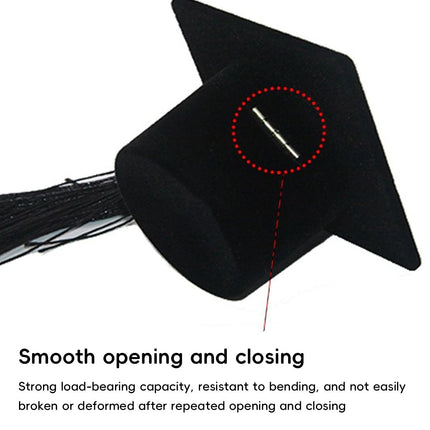 Graduation Cap Ring Boxes 6 Pack Velvet Keepsake Black Blue