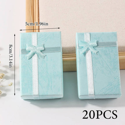 Jewellery Gift Boxes 20 Pack 5x8cm Blue or Pink