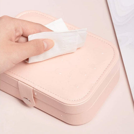 Portable Jewellery Box Travel Case Ring Earring Necklace 16 x 11.5 x 5cm