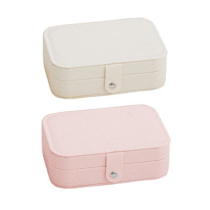 Portable Jewellery Box Travel Case Ring Earring Necklace 16 x 11.5 x 5cm