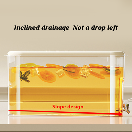 Large Capacity Cold Water Kettle with Faucet Juice Jug Summer Drink Dispenser
