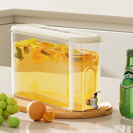 Large Capacity Cold Water Kettle with Faucet Juice Jug Summer Drink Dispenser