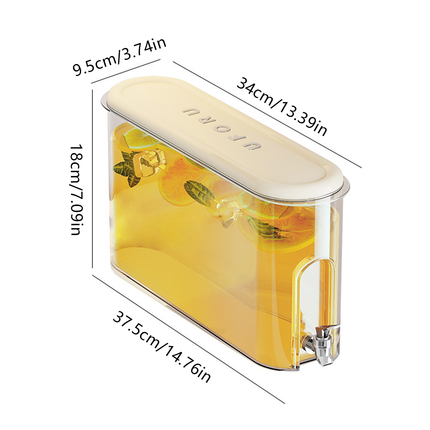 Large Capacity Cold Water Kettle with Faucet Juice Jug Summer Drink Dispenser
