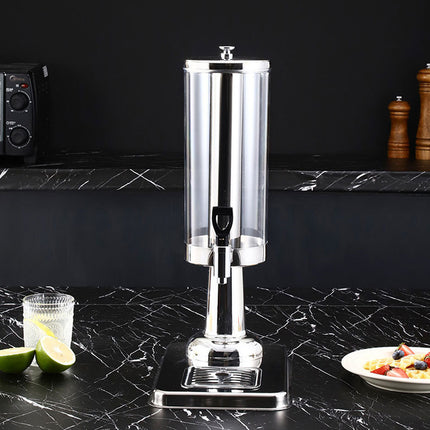 3L Stainless Steel Juice Dispenser Single Tap Beverage Server Cold Drink Container