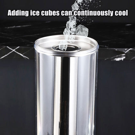 3L Stainless Steel Juice Dispenser Single Tap Beverage Server Cold Drink Container