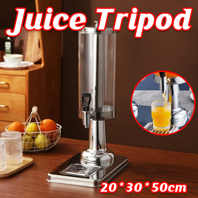 3L Stainless Steel Juice Dispenser Single Tap Beverage Server Cold Drink Container