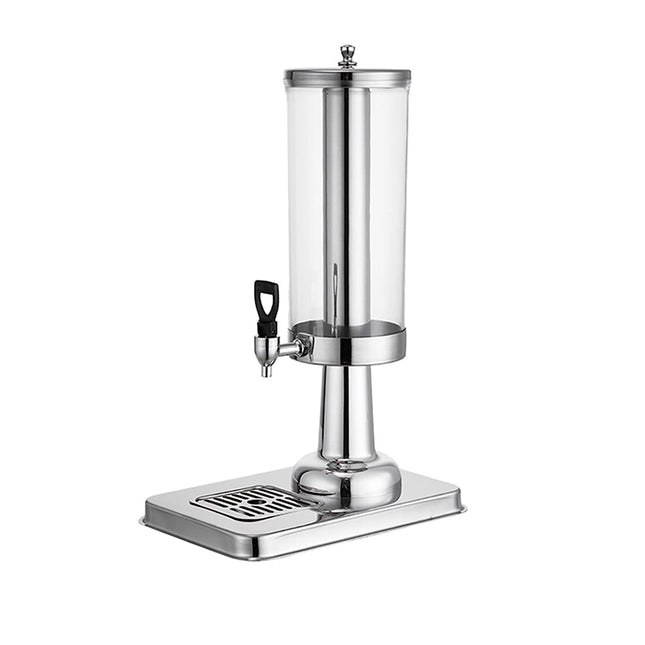 3L Stainless Steel Juice Dispenser Single Tap Beverage Server Cold Drink Container