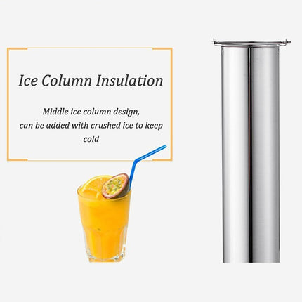 3L Stainless Steel Juice Dispenser Single Tap Beverage Server Cold Drink Container