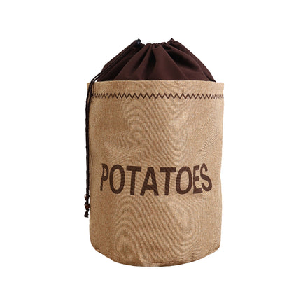 Kitchen Drawstring Jute Produce Bags 2 Pack Labeled