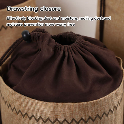 Kitchen Drawstring Jute Produce Bags 2 Pack Labeled