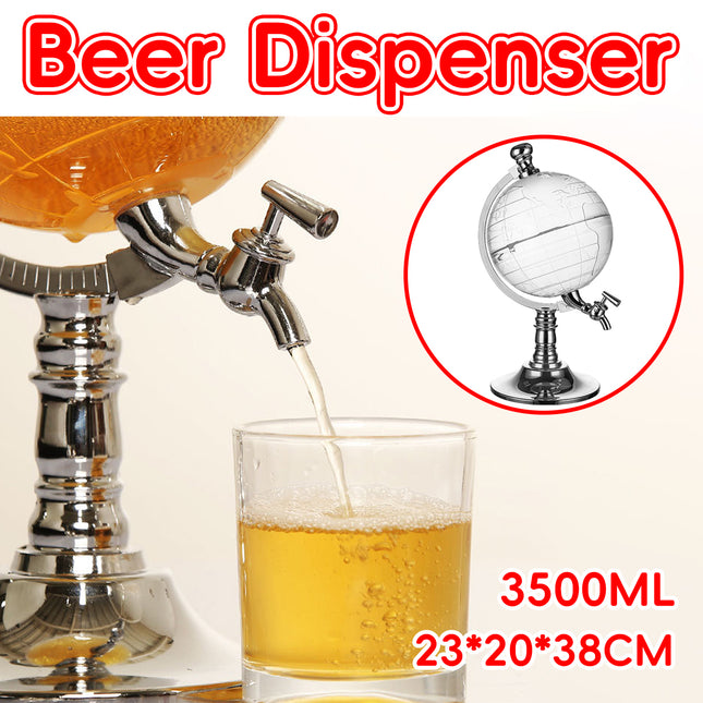 Large Capacity Plastic Beer Dispenser 3.5L Food Grade Leakproof Easy Pour