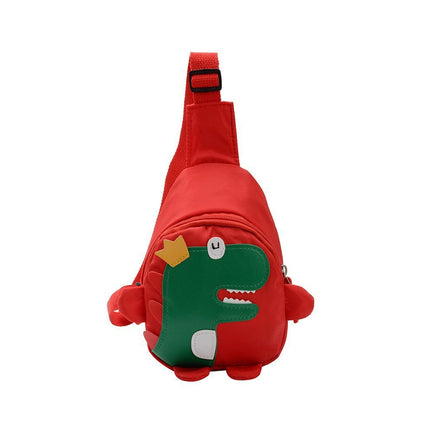 Dinosaur Cartoon Crossbody Bag Casual Chest Sling Travel Pouch with Strap