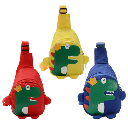 Dinosaur Cartoon Crossbody Bag Casual Chest Sling Travel Pouch with Strap