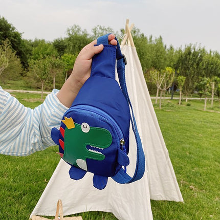 Dinosaur Cartoon Crossbody Bag Casual Chest Sling Travel Pouch with Strap