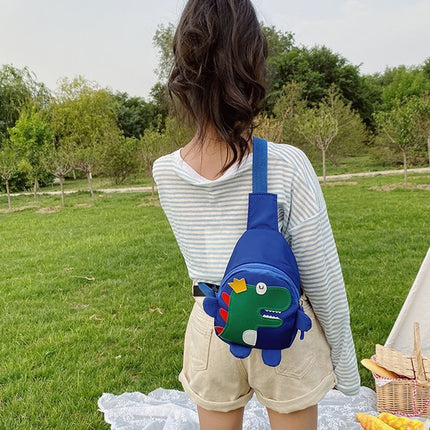 Dinosaur Cartoon Crossbody Bag Casual Chest Sling Travel Pouch with Strap