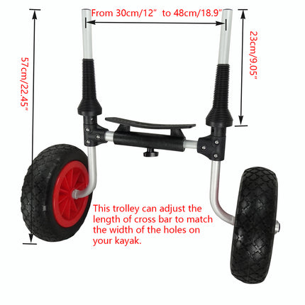 Kayak Trailer Platform Beach Trailer Heavy Duty for Water Sports Gear Transport