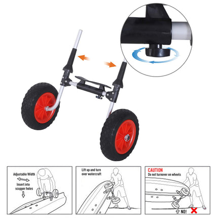 Kayak Trailer Platform Beach Trailer Heavy Duty for Water Sports Gear Transport