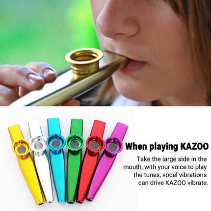 Kazoo Musical Instrument Guitar Partner Flute Diaphragm Mouth Flute Harmonica Au - Aimall