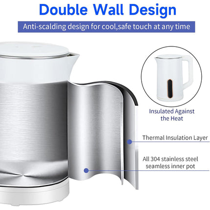 1.8L Capacity 304 Stainless Steel Electric Kettle Grade Food Safe Durable
