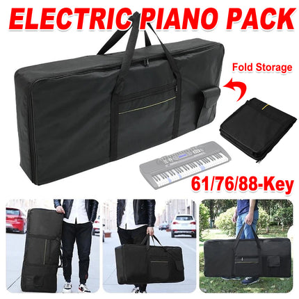 Electric Piano Bag Durable Oxford Cloth Fit 61/76/88Key WaterResistant Dustproof