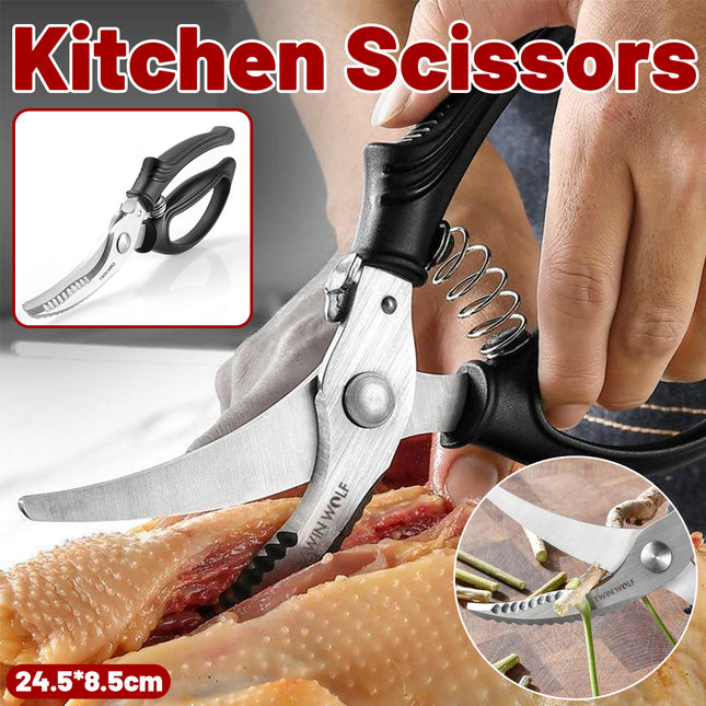 Kitchen Scissors Stainless Steel Multi Purpose Poultry Bone Cutter for Home Cooking