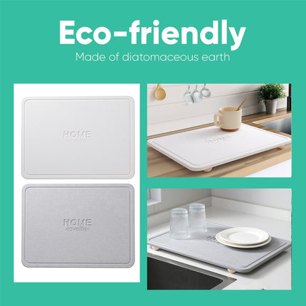 Kitchen Countertop Drain Mat Sink Waterproof Pad Dishware Drying Mat Quick Dry