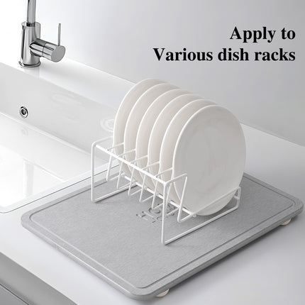 Kitchen Countertop Drain Mat Sink Waterproof Pad Dishware Drying Mat Quick Dry