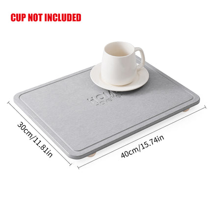 Kitchen Countertop Drain Mat Sink Waterproof Pad Dishware Drying Mat Quick Dry