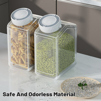 8PCS Kitchen Clear Airtight Storage Jar 1.3/1.8L Large Capacity Food Storage