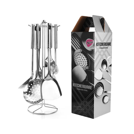 Stainless Steel Thickened 7PCS Kitchen Utensils Set Heat Resistant Cooking Tools