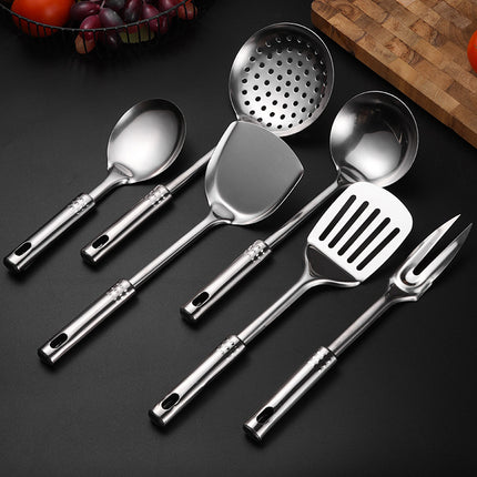 Stainless Steel Thickened 7PCS Kitchen Utensils Set Heat Resistant Cooking Tools