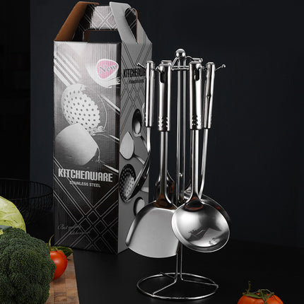 Stainless Steel Thickened 7PCS Kitchen Utensils Set Heat Resistant Cooking Tools