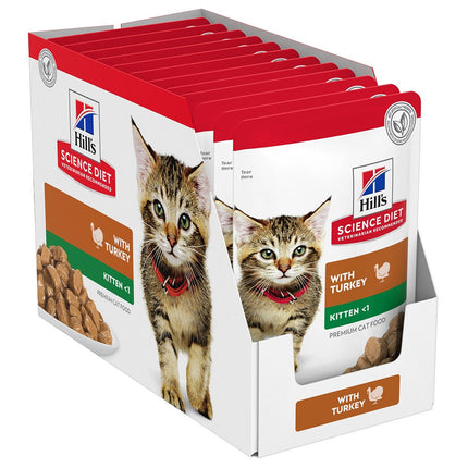 Hill  Science Diet Kitten with Turkey Wet Food 85Gx12